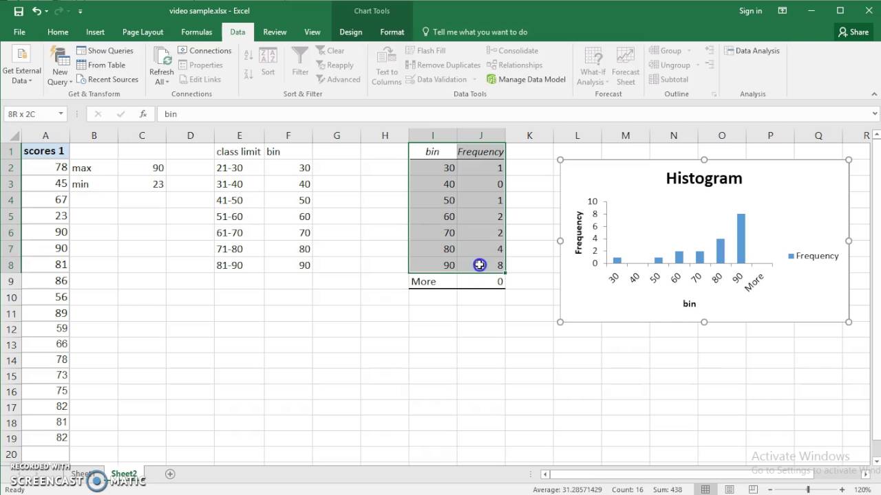 How To Make A Frequency Graph In Excel For A Mac